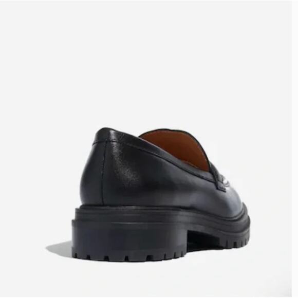 Madewell Bradley Lugsole Loafers 7.5 Black NWT Flats NG674 Academia Prep Capsule - Picture 4 of 7